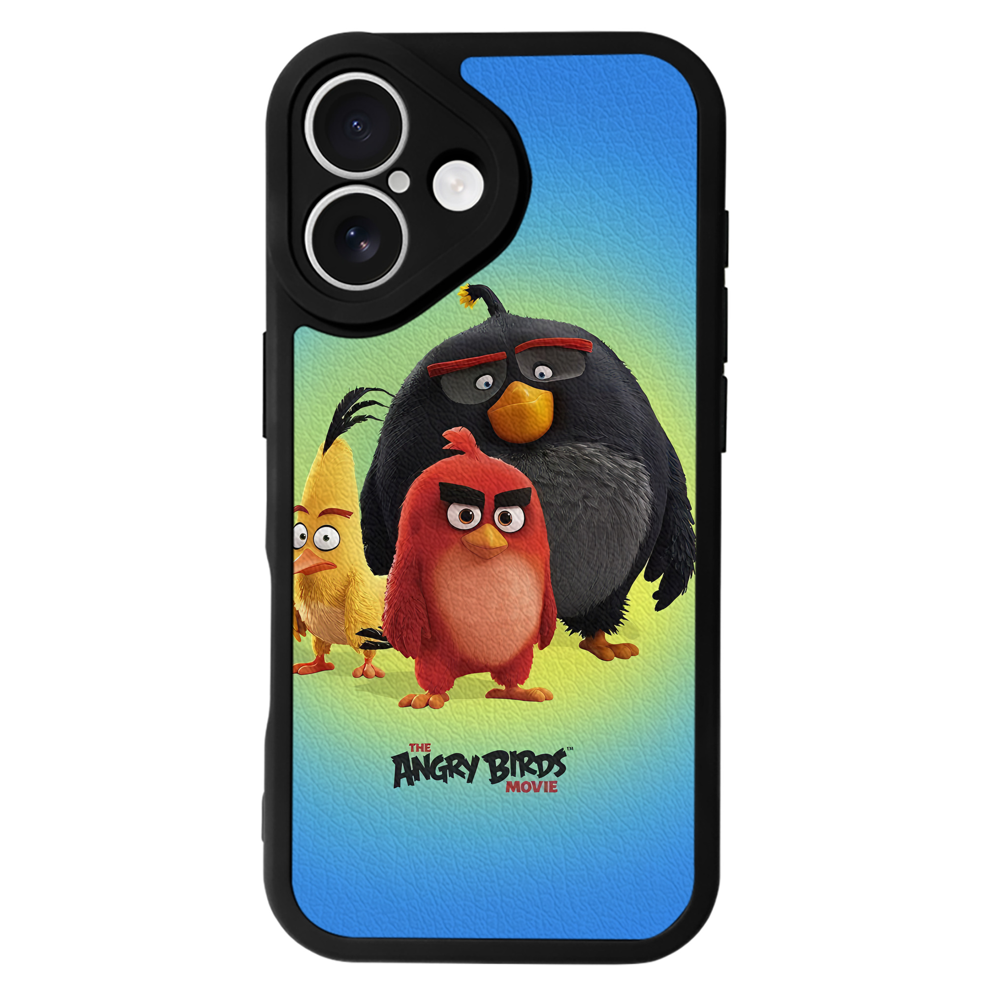 （画像用） Angry Birds アングリーバード 【iPhone 16シリーズ対応】シリコンスマホケース（レザー調） 材質：シリコン